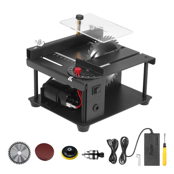 Table Saw Mini Desktop Saw Cutter with Saw Blade Grinding Wheel Adjustable-Speed Angle Adjustment 35MM Cutting Depth for Cutting | Vimost Shop.