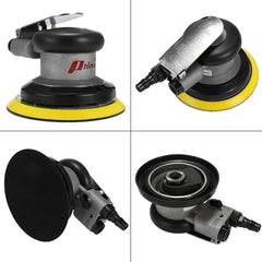 Pneumatic Tool Polishing Machine 5 Inch Round Polished Grinding Random Orbital Grinder Air Sander Sandpaper Polisher Power Tools | Vimost Shop.