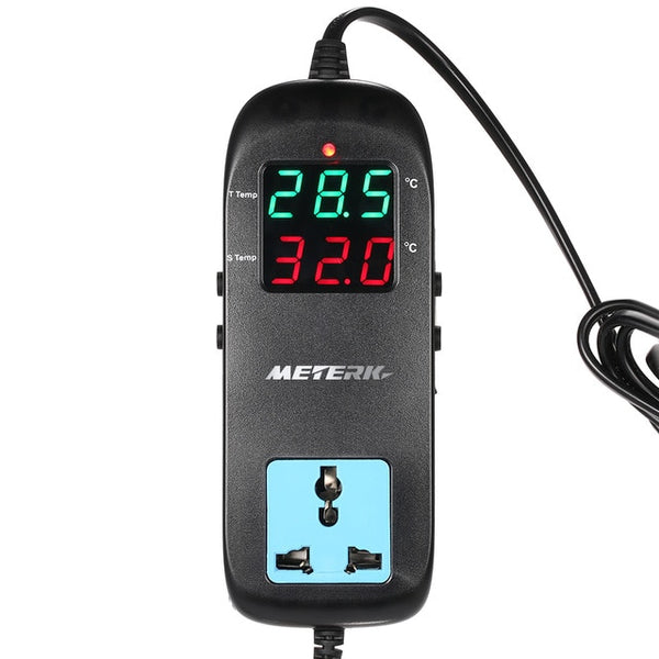 Meterk Electronic Thermostat LED Digital thermoregulator Breeding Temperature Controller Thermocouple with Socket AC 90V~250V | Vimost Shop.