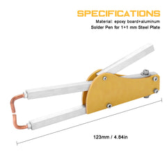 Spot Welding Machine Pressure Adjustable Special-shaped Epoxy Board Butt-Soldering Tongs Solder Pen for 1+1 mm Steel Plate | Vimost Shop.