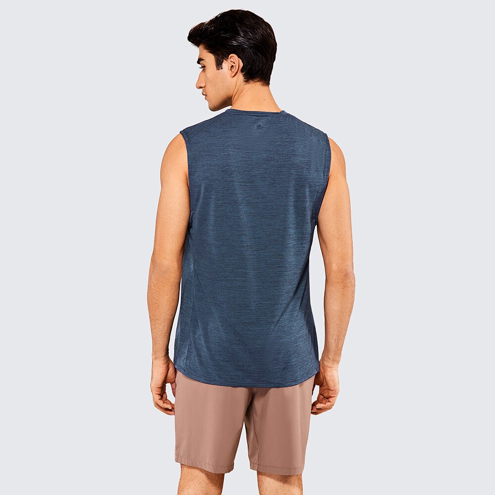 Men's Moisture-wicking Sleeveless Shirts Muscle Tank Lightweight Pima Cotton Workout Tank Tops
