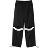 Solid Pure Contrast Lace Straight Casual Women Pants,Spring Vintage High Waist Ripped Hole, Ladies Daily Trouser