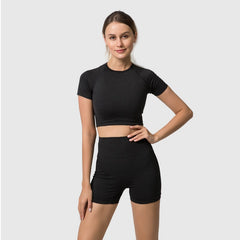 2/3/5PCS Seamless Women Yoga Set Workout Sportswear Gym Clothing Fitness Long Sleeve Crop Top High Waist Leggings Sports Suits - Vimost Shop