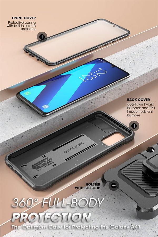 Samsung Galaxy A41 Case (2020 Release) UB Pro Full-Body Rugged Holster Case Cover with Built-in Screen Protector | Vimost Shop.