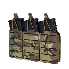 Tactical LSR 556 Mag Pouch Triple Mag Carrier MOLLE Pouch Laser Cut Military Airsoft  3567