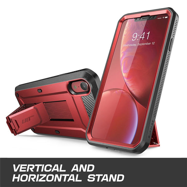 iPhone XR Case 6.1 inch UB Pro Full-Body Rugged Holster Phone Case Cover with Built-in Screen Protector & Kickstand | Vimost Shop.
