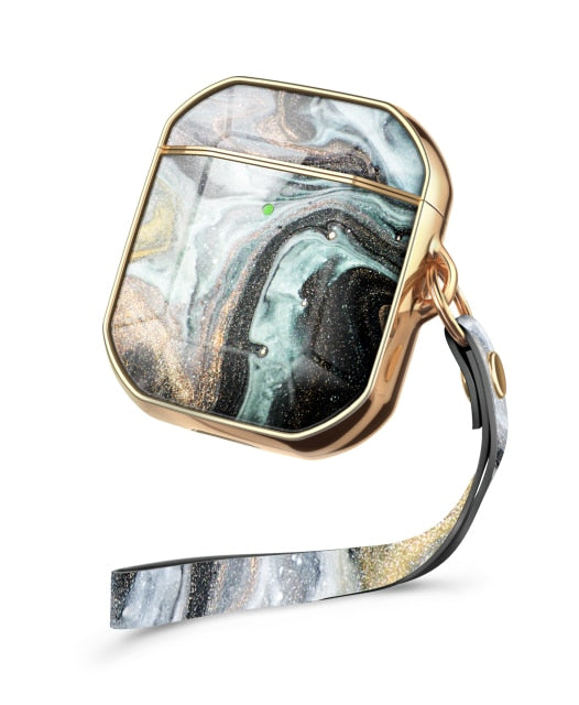 AirPods Pro Case Cover Luxury Electroplated Marble Lanyard Earphone Soft Case for Airpods 2/1 Wireless Earbuds Cover | Vimost Shop.