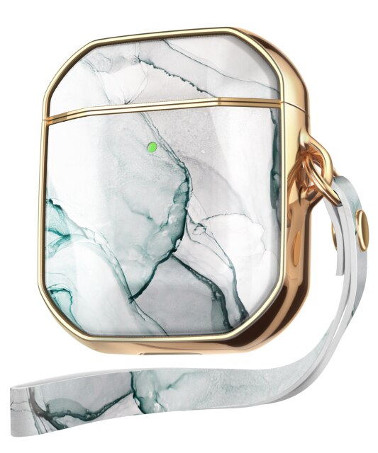 AirPods Pro Case Cover Luxury Electroplated Marble Lanyard Earphone Soft Case for Airpods 2/1 Wireless Earbuds Cover | Vimost Shop.