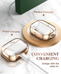 Earphone Case For Airpods Pro Case 360 Degree Protective Marble Case Cover Compatible with Apple AirPods Pro (2019) | Vimost Shop.