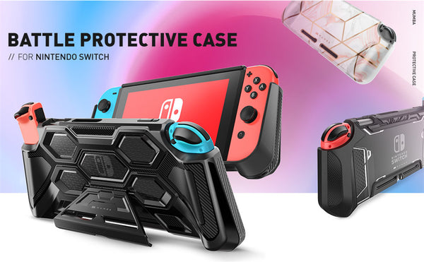 For Nintendo Switch Case MUMBA Battle Series Heavy Duty Grip Cover For Nintendo Switch Console with Comfort Padded Hand Grips | Vimost Shop.