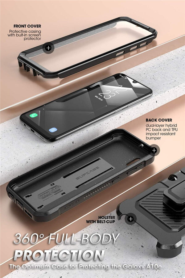 For Samsung Galaxy A10e Case (2019) UB Pro Full-Body Rugged Holster Case with Built-in Screen Protector & Kickstand | Vimost Shop.