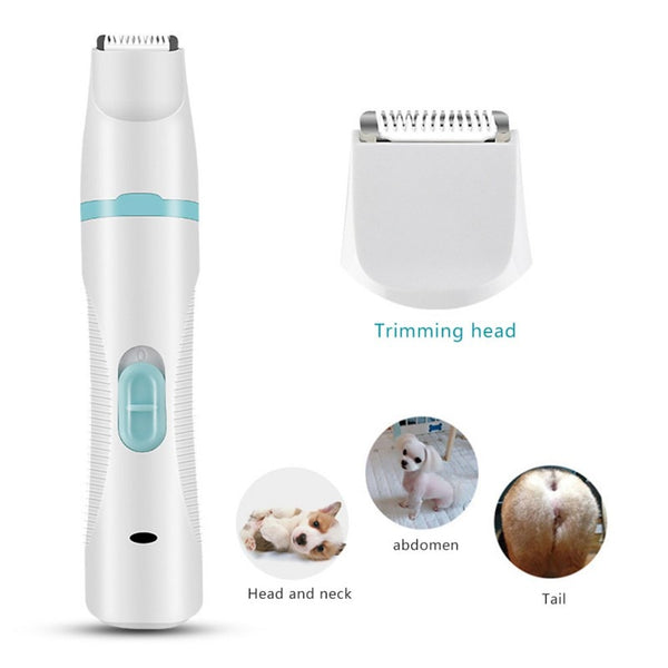 3 IN 1 Pet Grooming Machine USB Charge Dog Cat Hair Trimmer Paw Nail Grinder Pets Clippers Foot Nail Cutter Hair Cutting Machine | Vimost Shop.