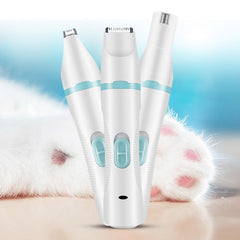 3 IN 1 Pet Grooming Machine USB Charge Dog Cat Hair Trimmer Paw Nail Grinder Pets Clippers Foot Nail Cutter Hair Cutting Machine | Vimost Shop.