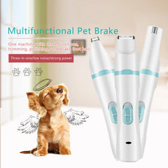 3 IN 1 Pet Grooming Machine USB Charge Dog Cat Hair Trimmer Paw Nail Grinder Pets Clippers Foot Nail Cutter Hair Cutting Machine | Vimost Shop.