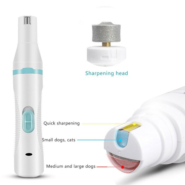 3 IN 1 Pet Grooming Machine USB Charge Dog Cat Hair Trimmer Paw Nail Grinder Pets Clippers Foot Nail Cutter Hair Cutting Machine | Vimost Shop.