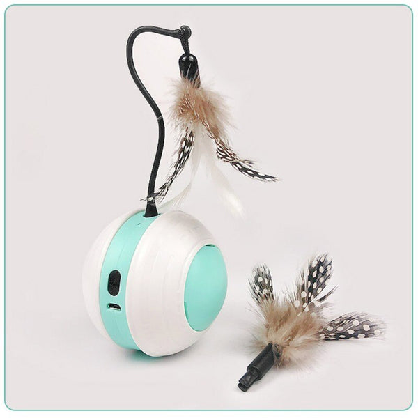 Smart Interactive Cat Toy USB Rechargeable Led Light Self Rotating Ball Pets Playing Toys Motion Activated Pet Ball | Vimost Shop.