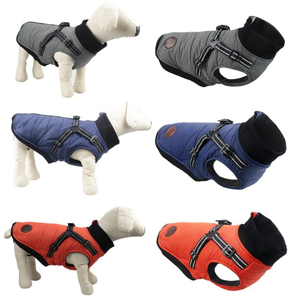 Waterproof Dog Clothes Winter Warm Pet Vest Zipper Jacket Coat For Small Medium Large Dogs Pug Chihuahua Ropa Para Perros | Vimost Shop.