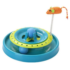 Pet Cat Toys Turntable Spring Mouse Toy Plastic Cat Funny Crazy Amusement Disk Cat Kitten Teaser Pet Interactive Toys | Vimost Shop.