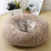 Round Cat Bed Warm Sleeping Cat Nest For Dogs Basket Pet Products Cushion Soft Long Plush Cat Pet Bed Mat Cat House Animals Sofa | Vimost Shop.