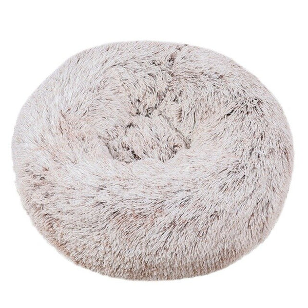 Round Cat Bed Warm Sleeping Cat Nest For Dogs Basket Pet Products Cushion Soft Long Plush Cat Pet Bed Mat Cat House Animals Sofa | Vimost Shop.
