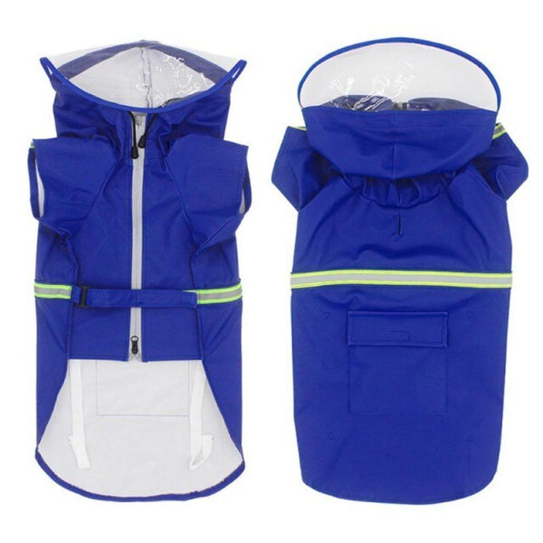 Pet Dog Raincoats Reflective Small Large Dogs Rain Coat Waterproof Jacket Fashion Outdoor Breathable Puppy Clothes 2XL-5XL | Vimost Shop.