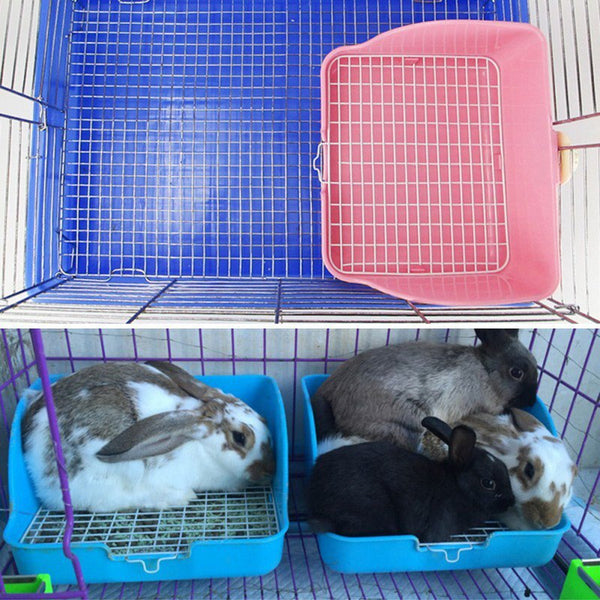 Pet Cat Rabbit Hamster Small Animal Pee Toilet Potty Bowl Corner Clean Litter Trays | Vimost Shop.
