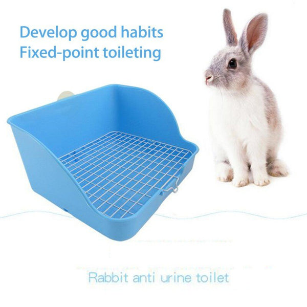 Pet Cat Rabbit Hamster Small Animal Pee Toilet Potty Bowl Corner Clean Litter Trays | Vimost Shop.