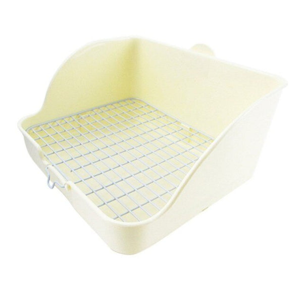 Pet Cat Rabbit Hamster Small Animal Pee Toilet Potty Bowl Corner Clean Litter Trays | Vimost Shop.