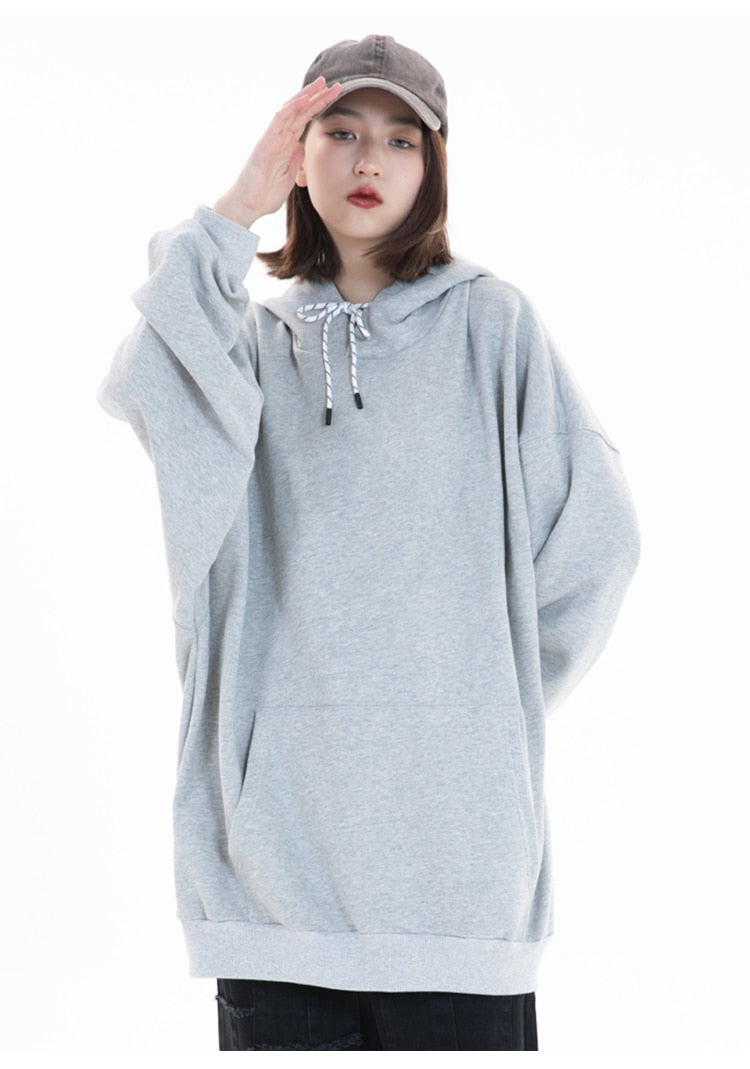 Hoodie Men Hit Color Letter Patch Hooded Sweatshirt Pullover Spring Harajuku College Style Simple All-match Streetwear