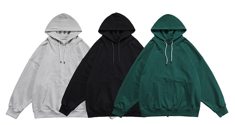 Hoodie Men Hit Color Letter Patch Hooded Sweatshirt Pullover Spring Harajuku College Style Simple All-match Streetwear
