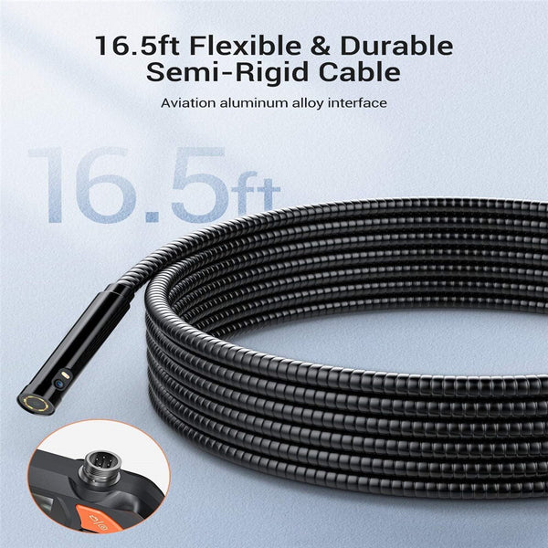 Industrial Borescope 1080P Dual Lens 4.3in IPS Screen Endoscope with 7 Adjustable LED and 4 External LED Fill Lights | Vimost Shop.