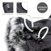 Thick Dog Coat Clothes Reflective Dogs Harness Clothes Vest Waterproof Pet Clothing With Fur Collar Large Dogs Jacket Outfit