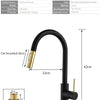 Sensor Kitchen Faucets Brushed Gold Smart Touch Inductive Sensitive Faucet Mixer Tap Single Handle Dual Outlet Water Modes