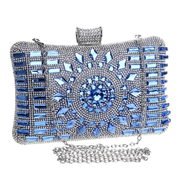 Acrylic Women Evening Bag Diamonds Purse Handbags Chain Shoulder Wedding Party Evening Clutches Messenger Bag Christmas