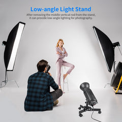 Heavy Duty Light Stand with Caster,0.72m Tripod Stand, Photography Wheeled Base Stand for Photo Sutido Softbox, Monolight | Vimost Shop.