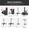 Heavy Duty Light Stand with Caster,0.72m Tripod Stand, Photography Wheeled Base Stand for Photo Sutido Softbox, Monolight | Vimost Shop.
