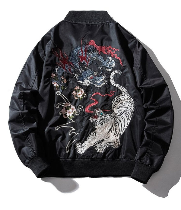 Jackets Men Embroidery Thick Tracksuit Chinese Style Baseball Jackets Fashion Casual Male Zipper Windbreaker Streetwear