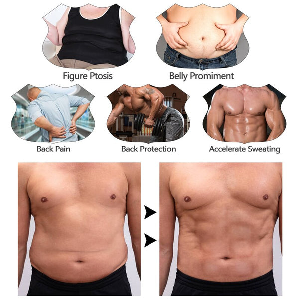 Men Waist Trainer Corsets Neoprene Sweat Fitness Girdle Abdominal Trimmer Belt Weight Loss Fat Burner Slimming Body Shaper | Vimost Shop.