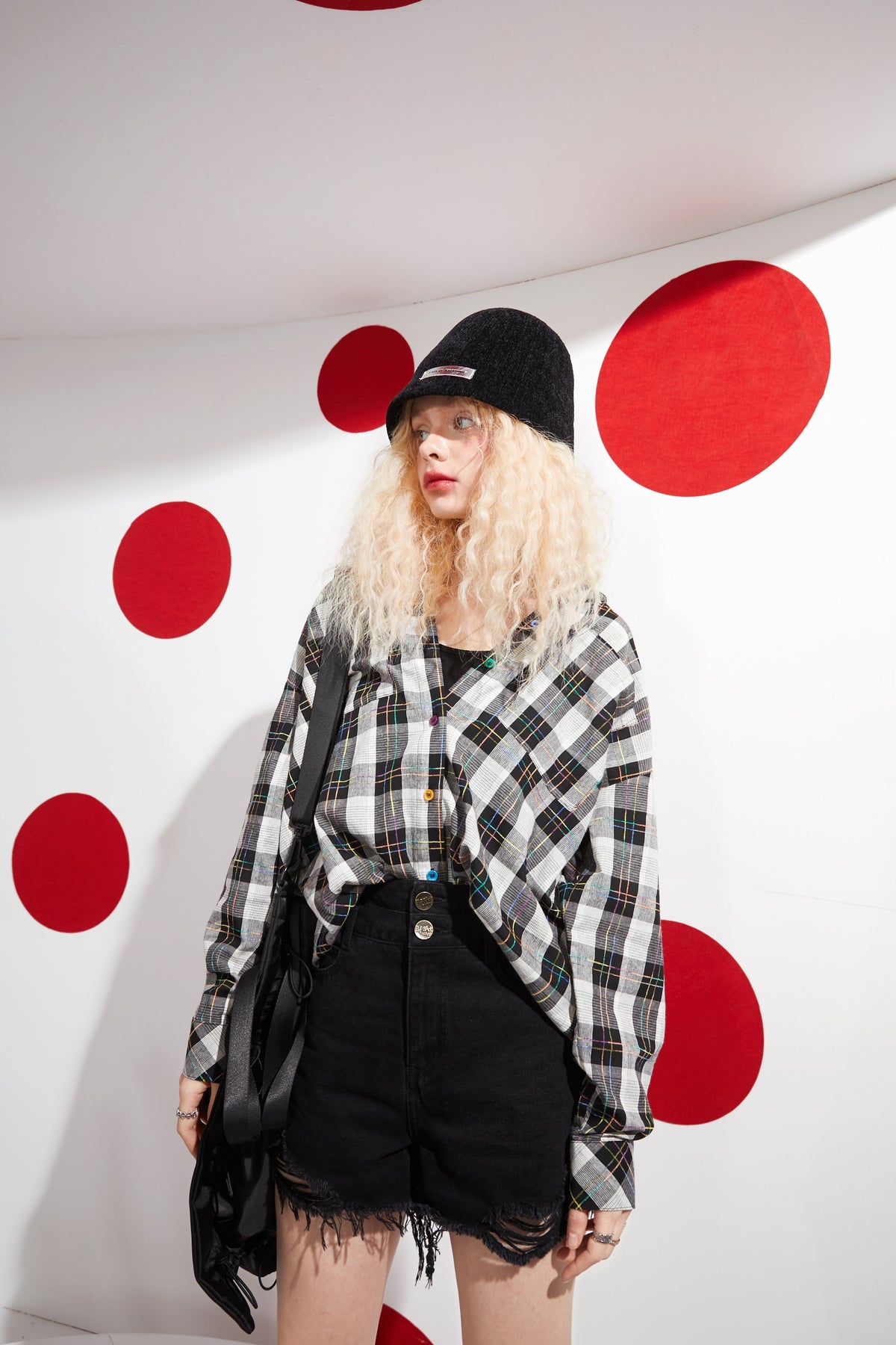 Plaid British Single Breasted Casual Shirt Women,Spring Vintage Full Sleeve,Korean Ladeis Basic Daily Chic Top