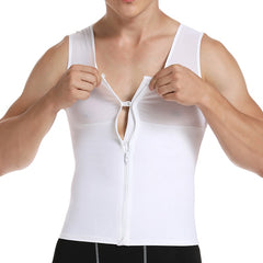 Mens Slimming Body Shaper Chest Compression Shirt Gynecomastia Moobs Undershirt Waist Trainer Belly Sweat Vest Workout Tank Tops | Vimost Shop.