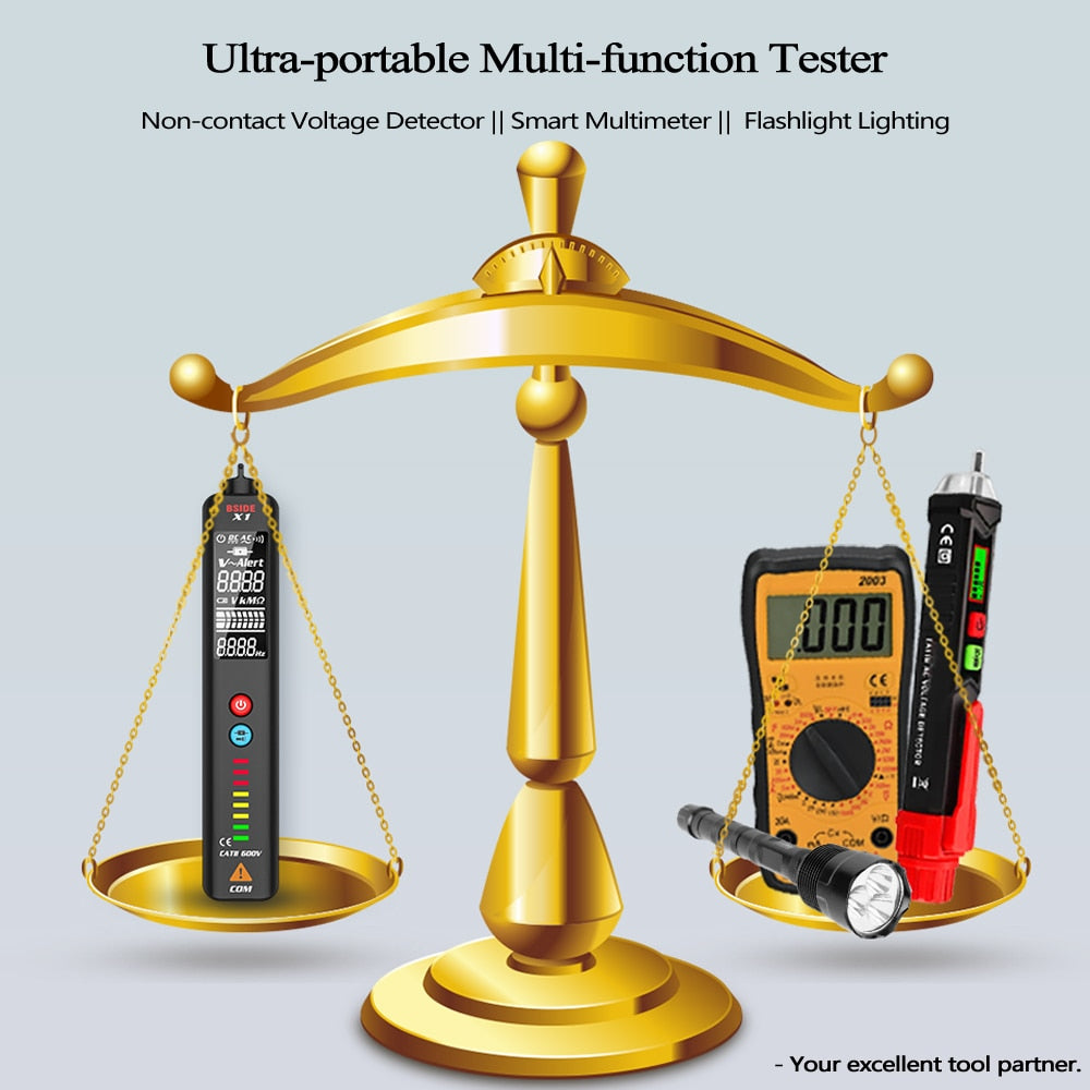 X1/X2 Voltage Detector Tester Smart Multimeter Non-contact Infrared Thermometer EBTN Display Live wire Test pencil Meter | Vimost Shop.