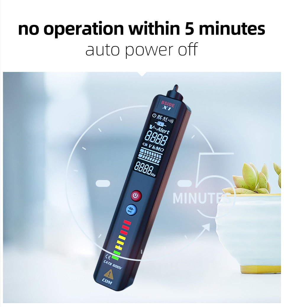 X1/X2 Voltage Detector Tester Smart Multimeter Non-contact Infrared Thermometer EBTN Display Live wire Test pencil Meter | Vimost Shop.