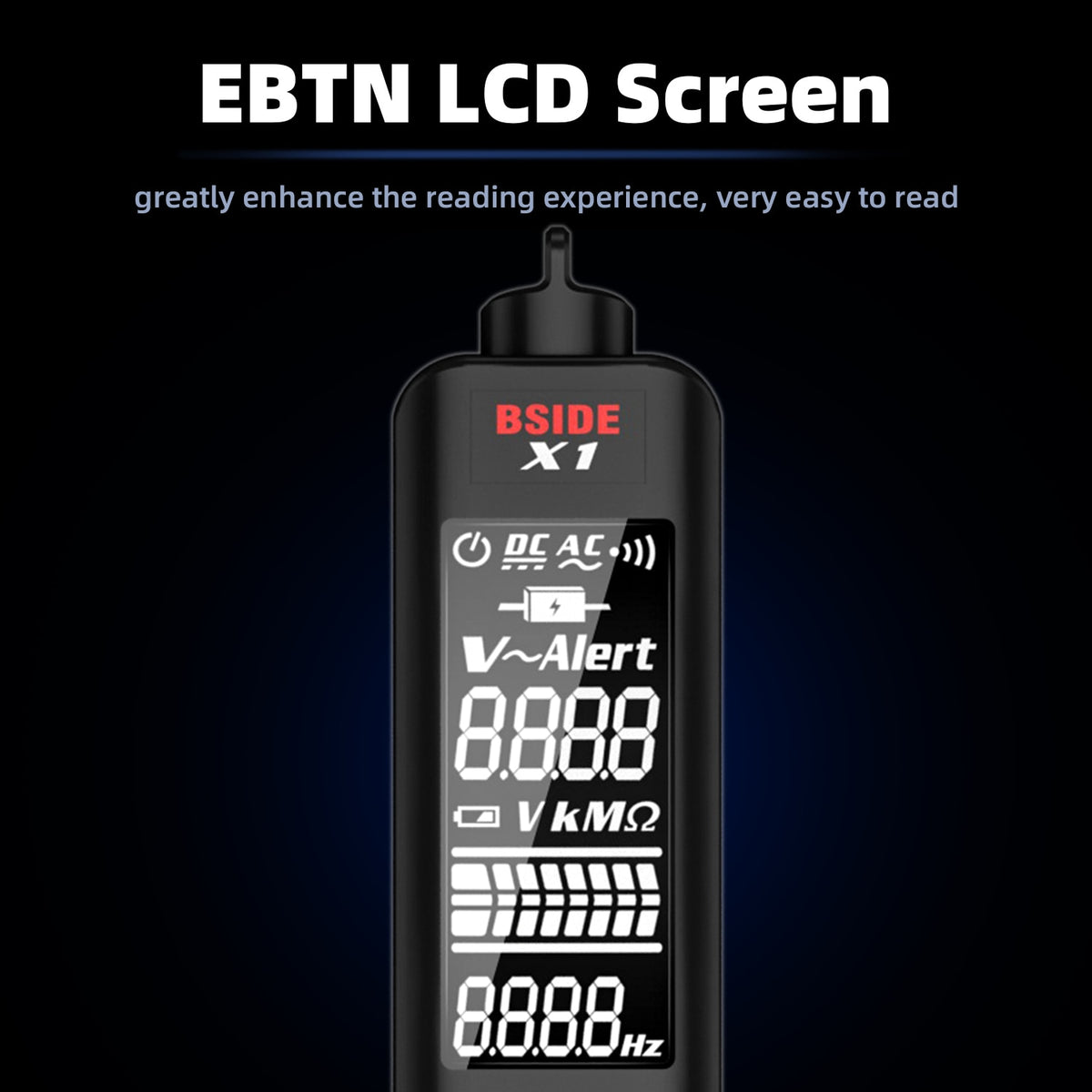 Non-contact Voltage Detector Multimeter X1 Intelligent test pencil Large screen EBTN Electric tester Live wire Meter | Vimost Shop.