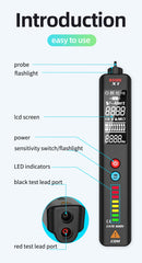 Non-contact Voltage Detector Multimeter X1 Intelligent test pencil Large screen EBTN Electric tester Live wire Meter | Vimost Shop.