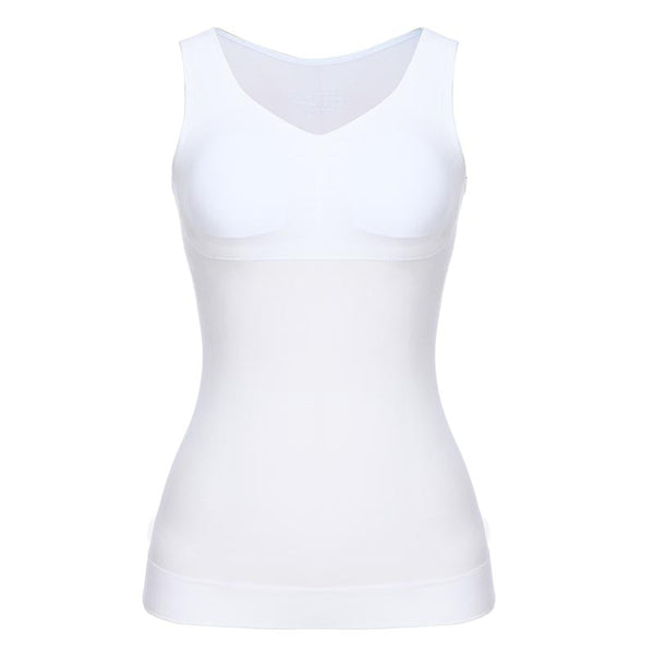 Tank Tops for Women with Built in Bra Shelf Bra Casual Wide Strap Basic Camisole Sleeveless Top Shaper with Removable Bra | Vimost Shop.