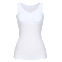 Tank Tops for Women with Built in Bra Shelf Bra Casual Wide Strap Basic Camisole Sleeveless Top Shaper with Removable Bra | Vimost Shop.