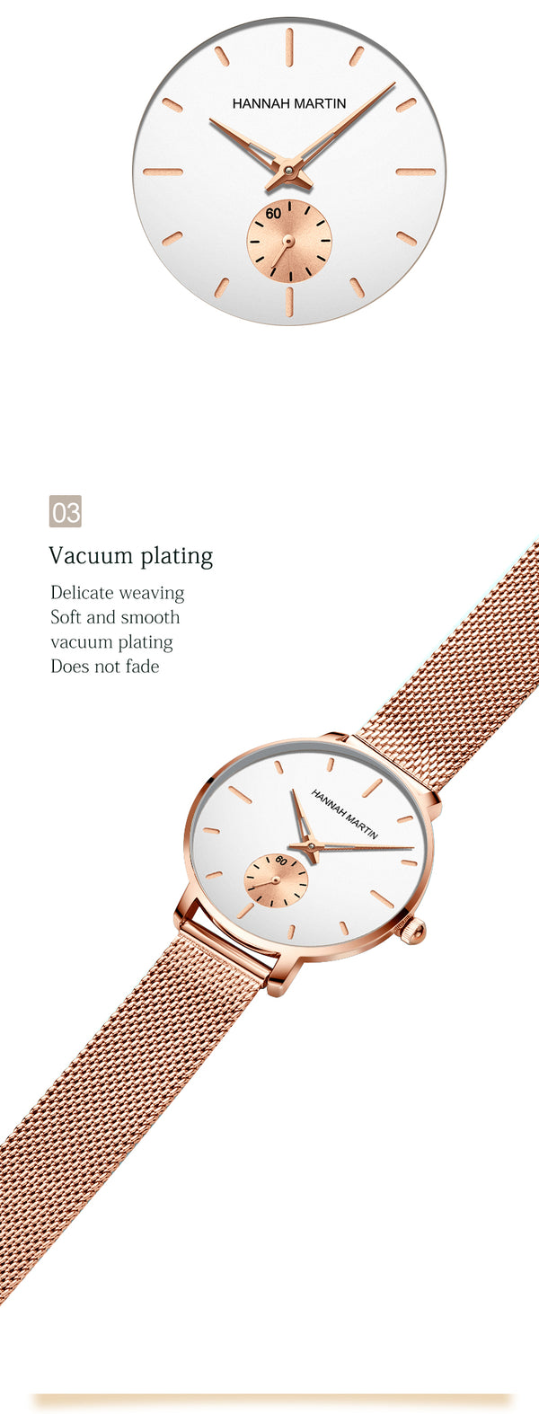 Japan Small Seconds Dial Quartz Movement Fashion Watch Waterproof Simple Women Gold Mesh Belt Top Brand Ladies Watches