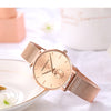 Japan Small Seconds Dial Quartz Movement Fashion Watch Waterproof Simple Women Gold Mesh Belt Top Brand Ladies Watches