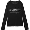 Harajuku Letter Print Casual T-Shirts Women,Summer ELF Vintage Full Sleeve Female Basic Daily Knitwear Tops