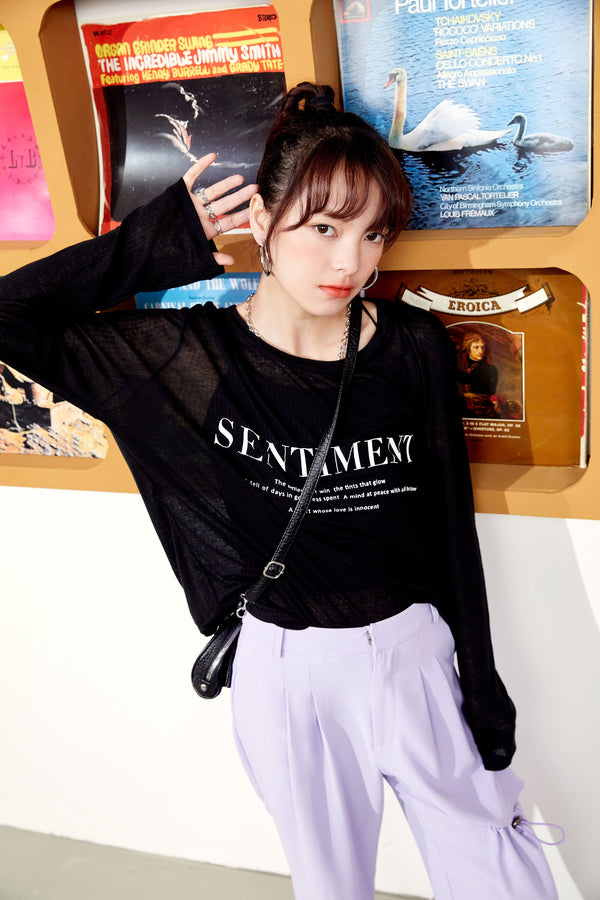 Harajuku Letter Print Casual T-Shirts Women,Summer ELF Vintage Full Sleeve Female Basic Daily Knitwear Tops